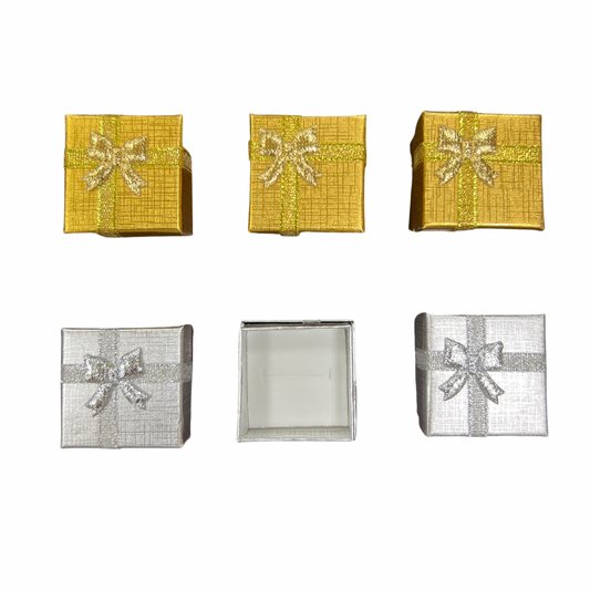 Cajas de cartón 4X4cm para anillo x24 unidades(89A-37)