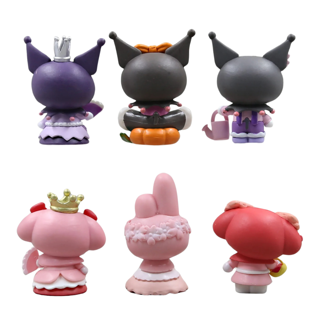 Set de 6 figuras coleccionables Kuromi 5cm (3746-S)