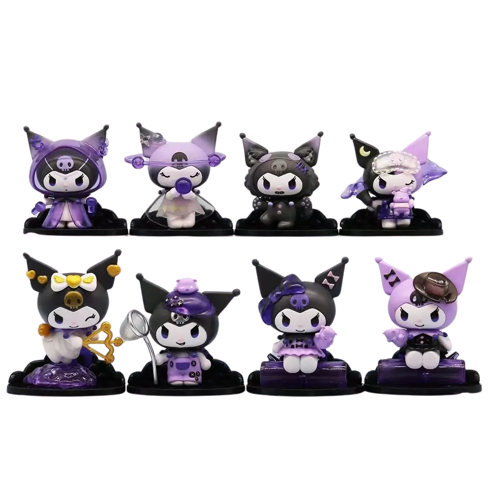 Set de 8 figuras coleccionables Kuromi 9.5cm (9370-W)