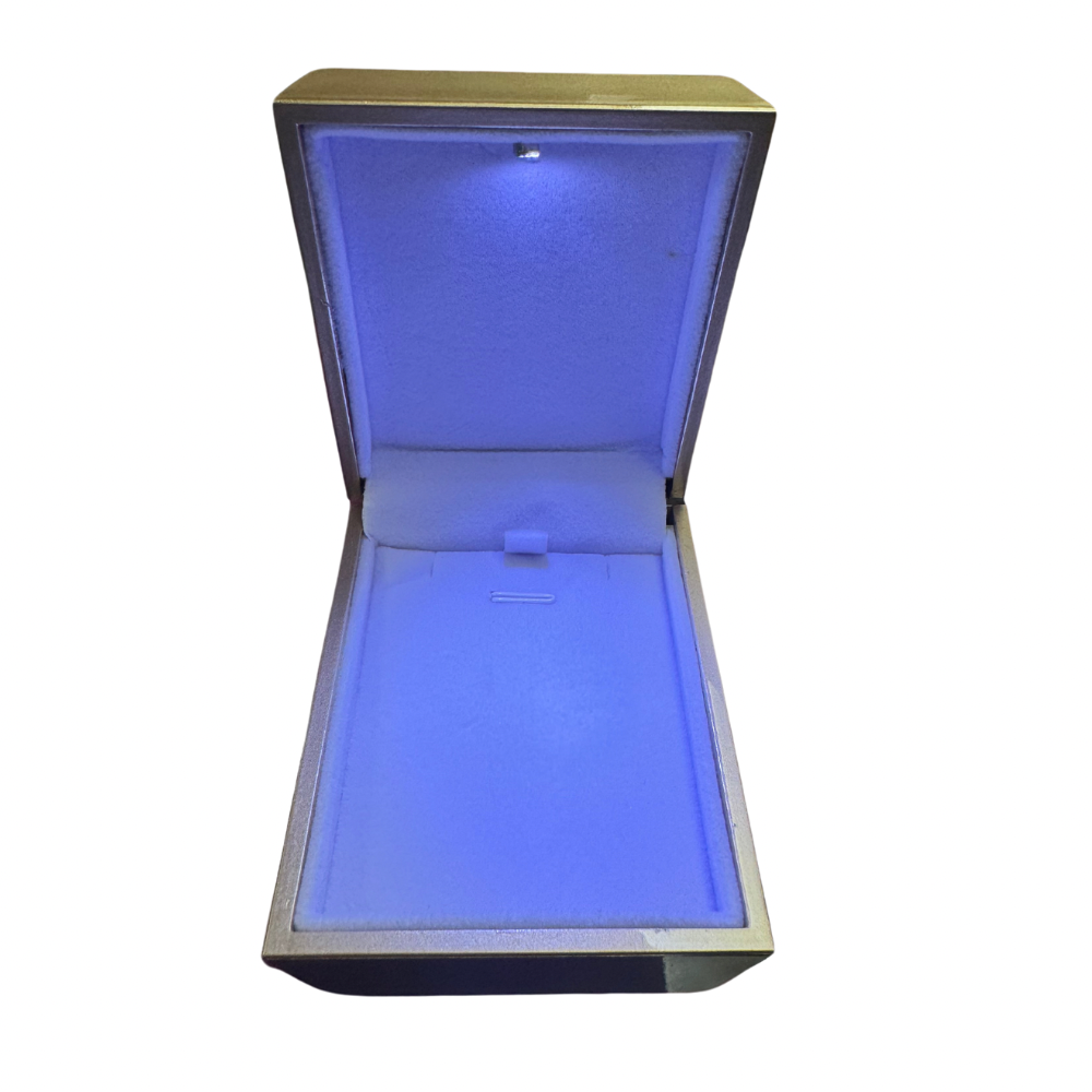 Caja para juego c/luz led color Dorado brillante x12 u.(80G-16)