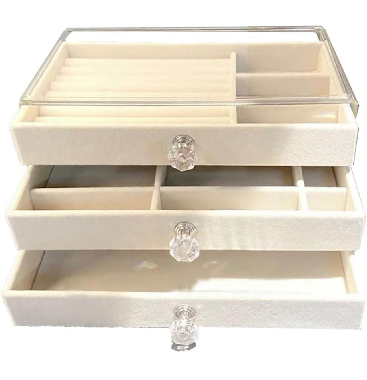 Caja organizadora para joyas de 3 cajones (81F-19)