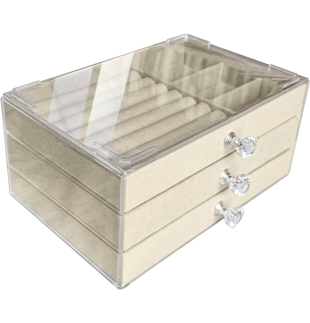 Caja organizadora para joyas de 3 cajones (81F-19)