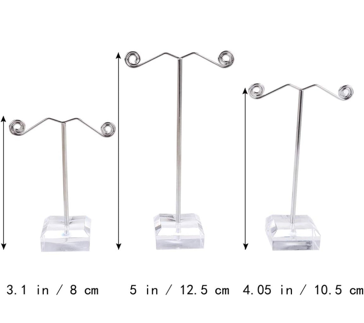 Exhibidor de aretes metálico set x3 (80C-107)