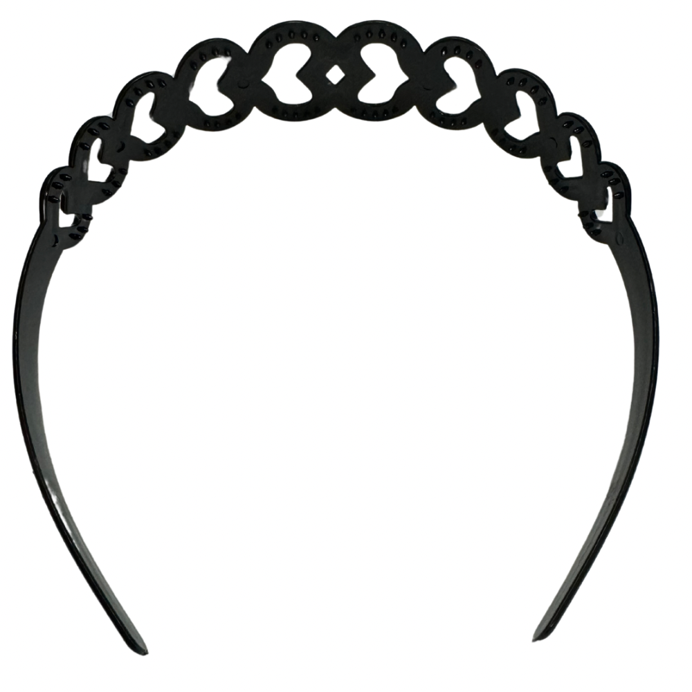 Diademas negras económicas paquete x12 (105-10)