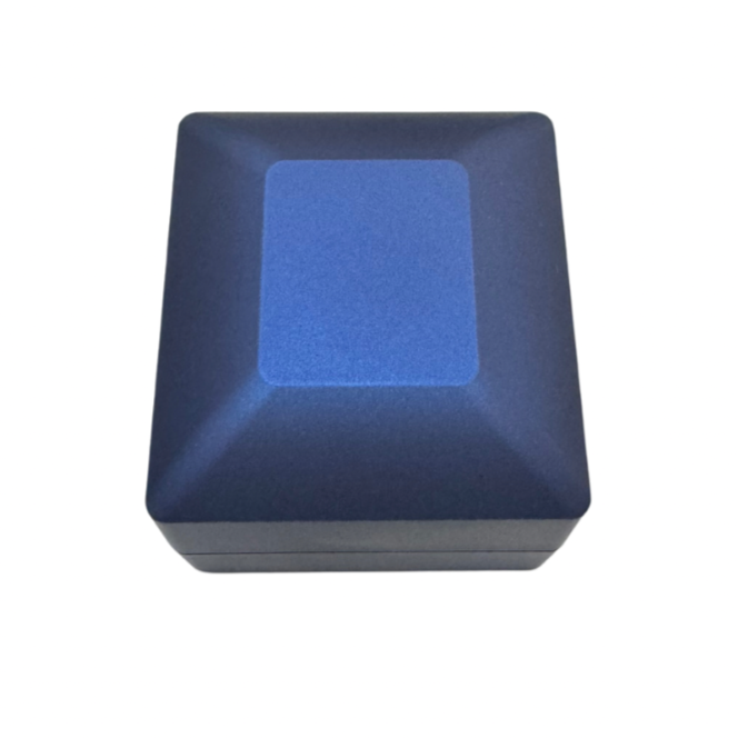 Caja para 1 anillo c/luz led color Azul mate x12u. (81F-2)