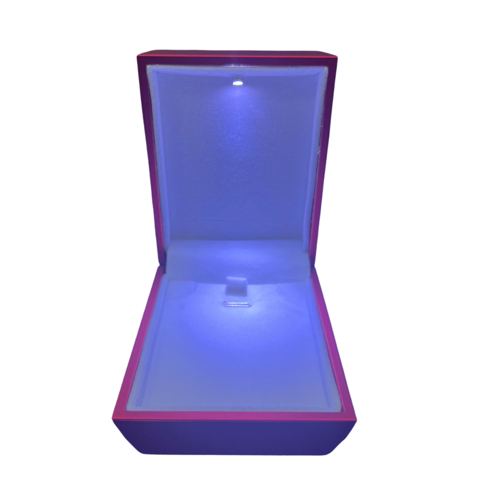 Caja para juego c/luz led color Rojo mate x12 u.(80F-27)