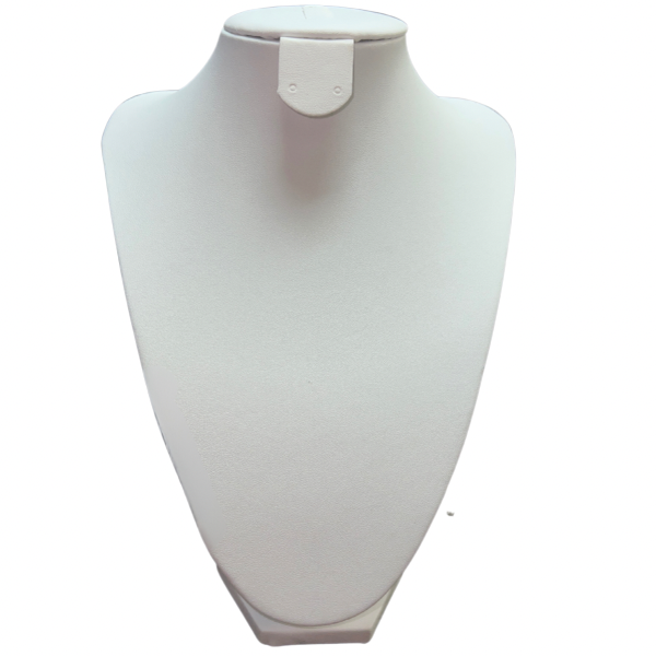 Exhibidor blanco de collar y aretes 25cm (80C-125)