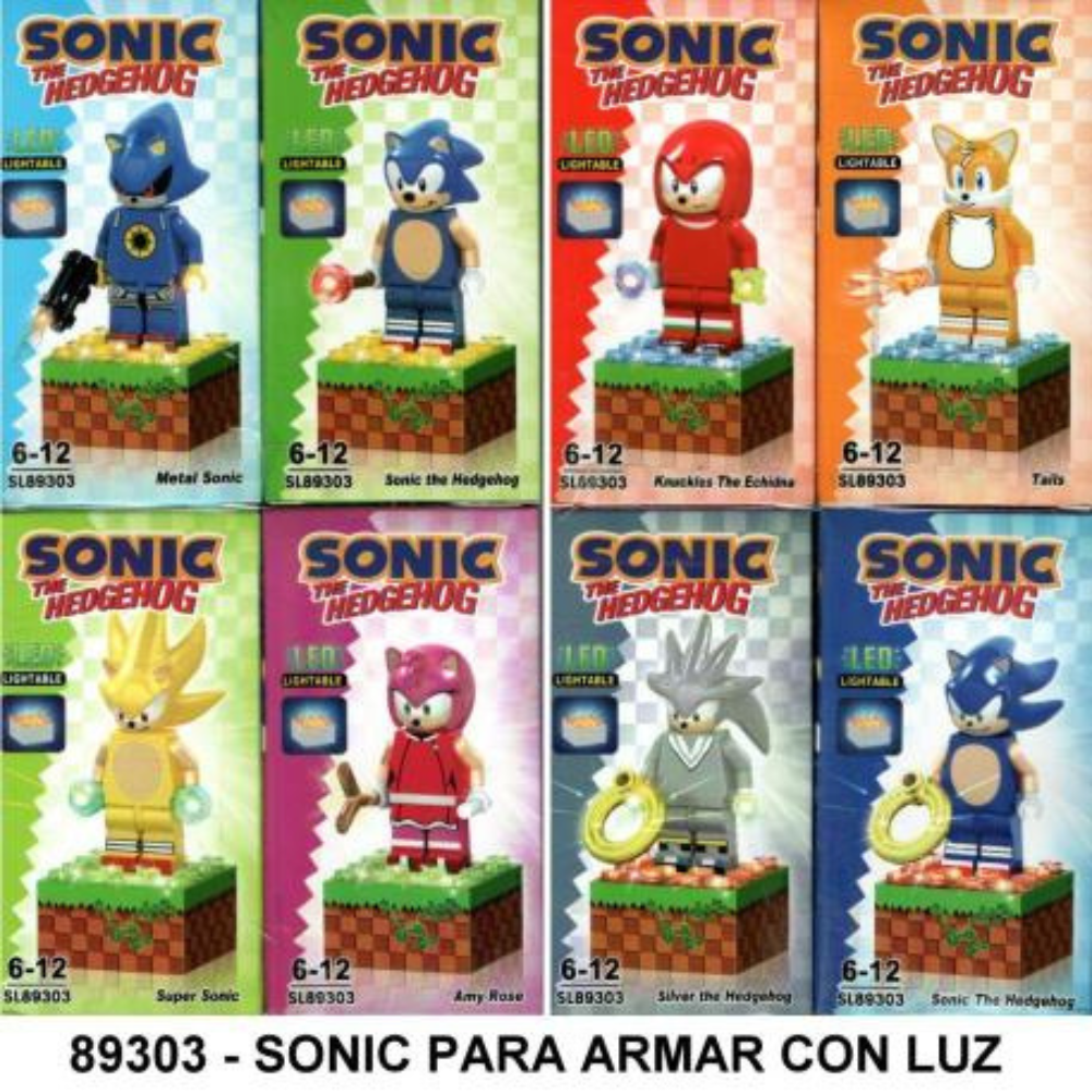 Bloques armables Sonic x16 (888C-44)