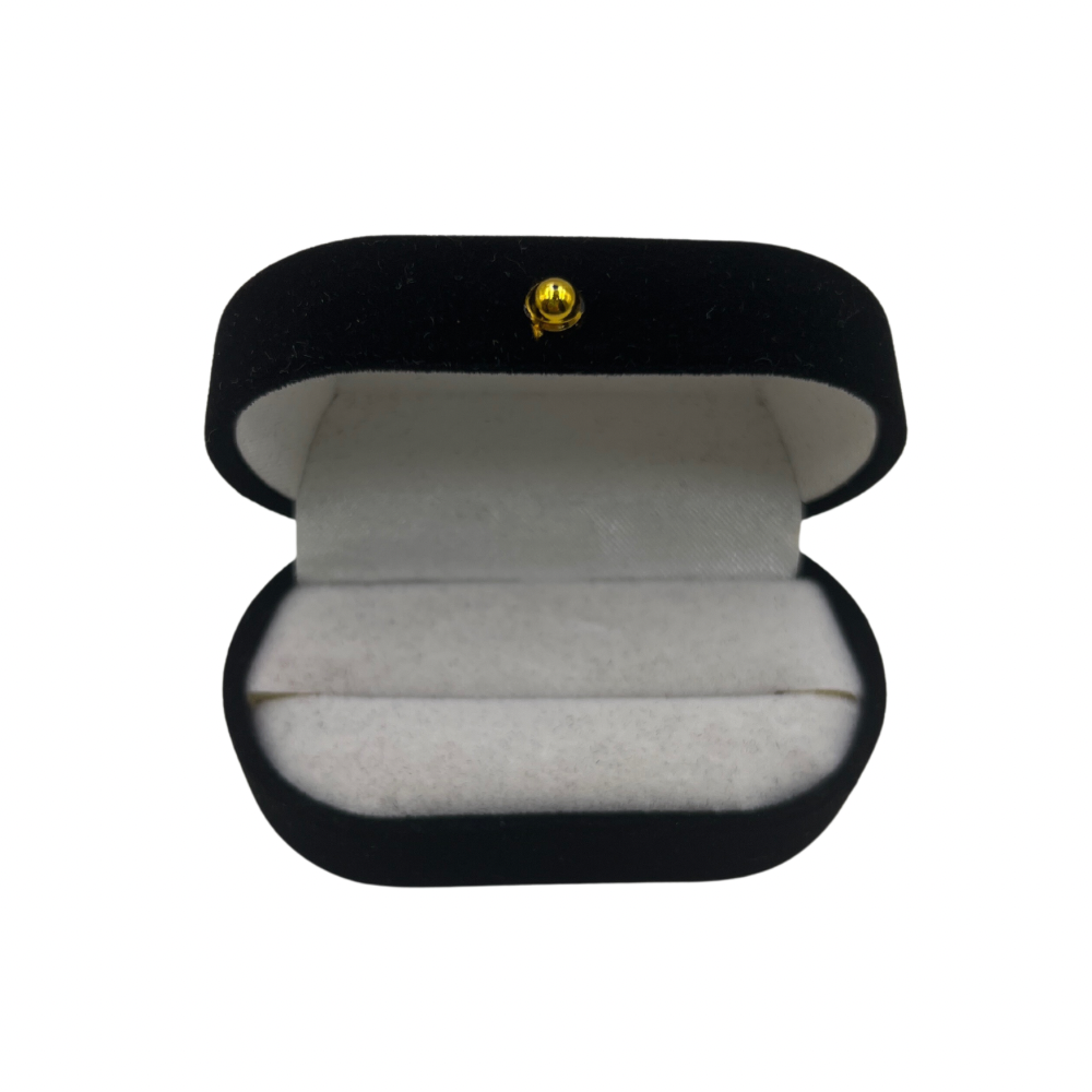 Caja gamuza para dos anillos punto dorado x24 (80C-54-55-56-57)