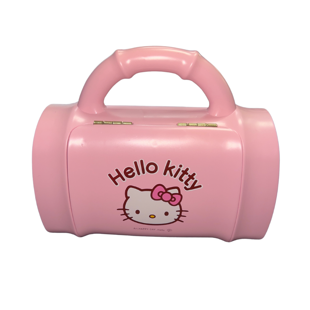 Caja musical Kitty rosado en forma de cartera (BY111)