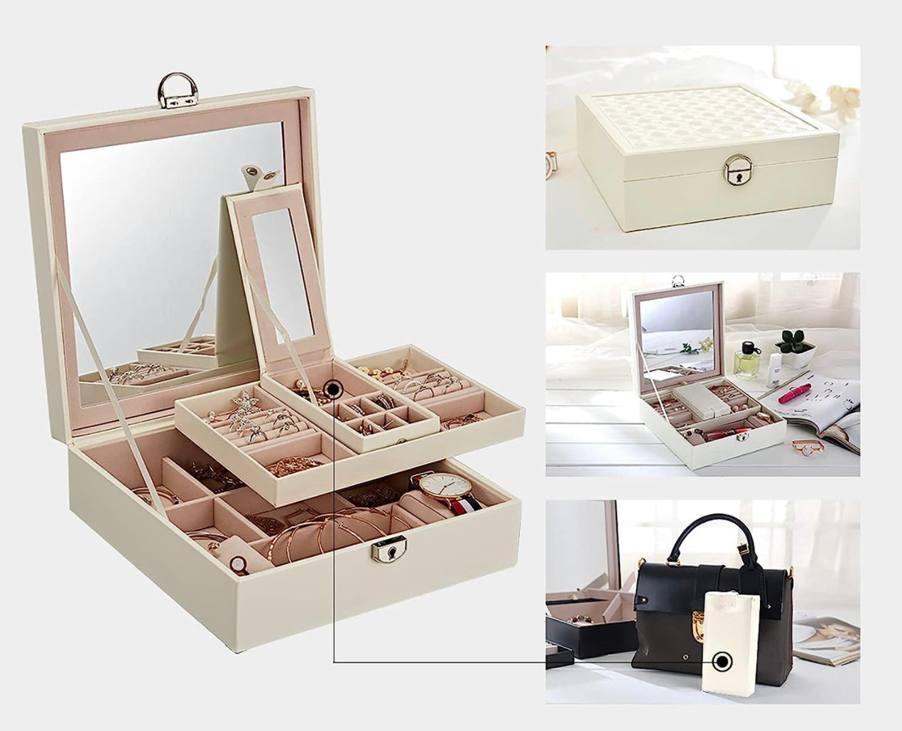 Caja organizadora grande para joyas (78-22)